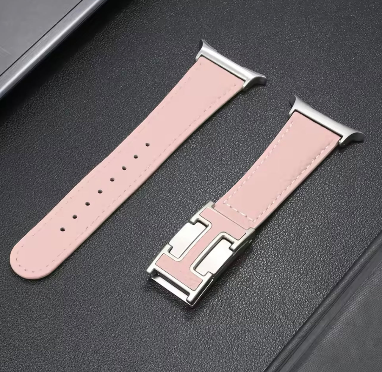 Magnetic Strap for Apple Watch Ultra Leather Soft Luxury Bracelet